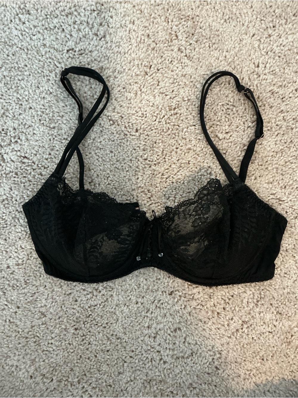 Victoria's Secret Black Lace Underwire Bra
